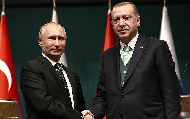 Česká společnost přátel Izraele Putin-and-Erdogan Putin says US Jerusalem move may ‘finish prospects’ for peace deal Timesofisrael.com  