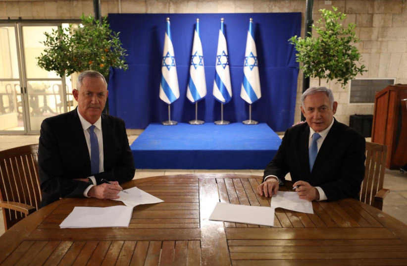 Česká společnost přátel Izraele 456712 Netanyahu + Gantz konečně podepsali dohodu Izraelská politika Zpravodajství  