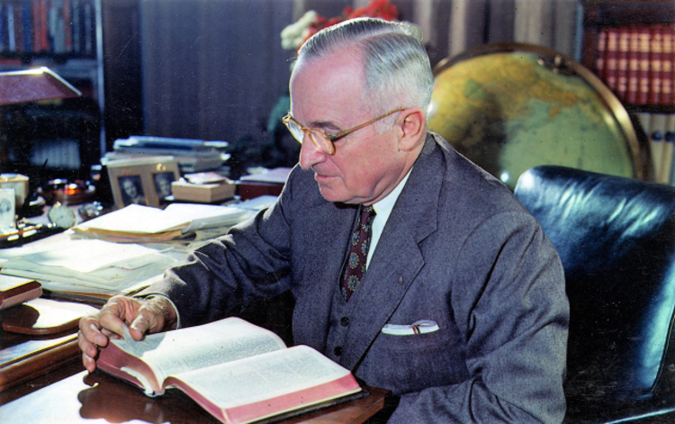 Česká společnost přátel Izraele 04-14_Truman Harry Truman byl biblicky věřícím US prezidentem, který před 75 lety umožnil novodobý Exodus Historie  